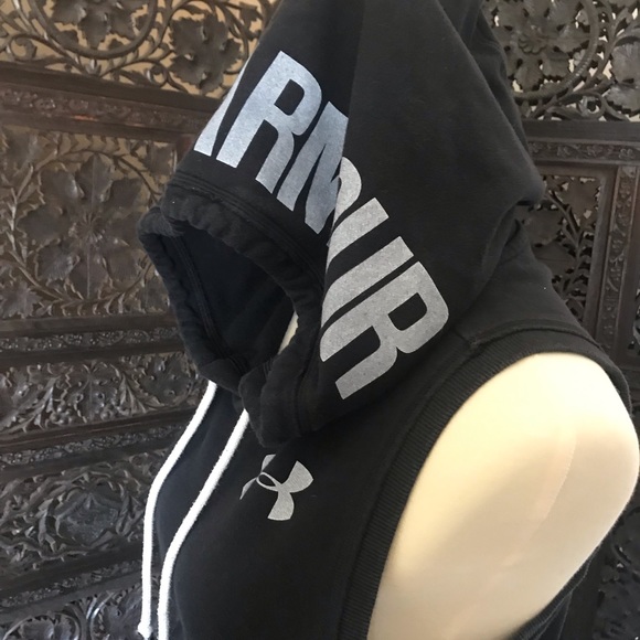 Under Armour sleeveless gym logo hoodie - Picture 2 of 2